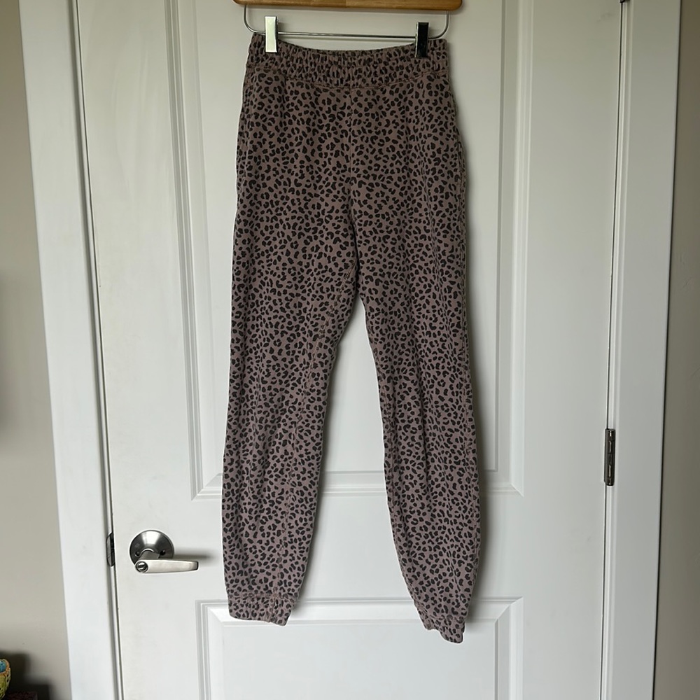 Abercrombie & Fitch Leopard Print Pants - Brown and Black